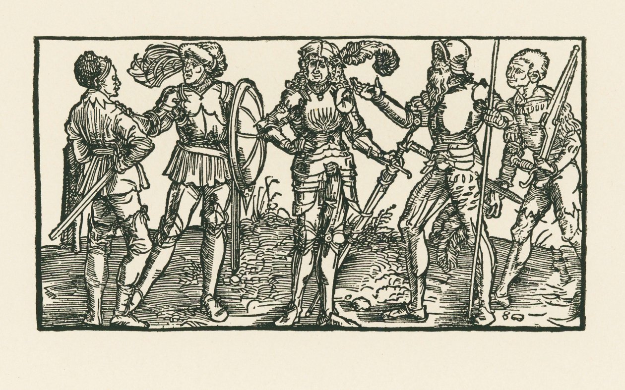 Ritarit ja sotilaat tekijältä Albrecht Dürer or Duerer