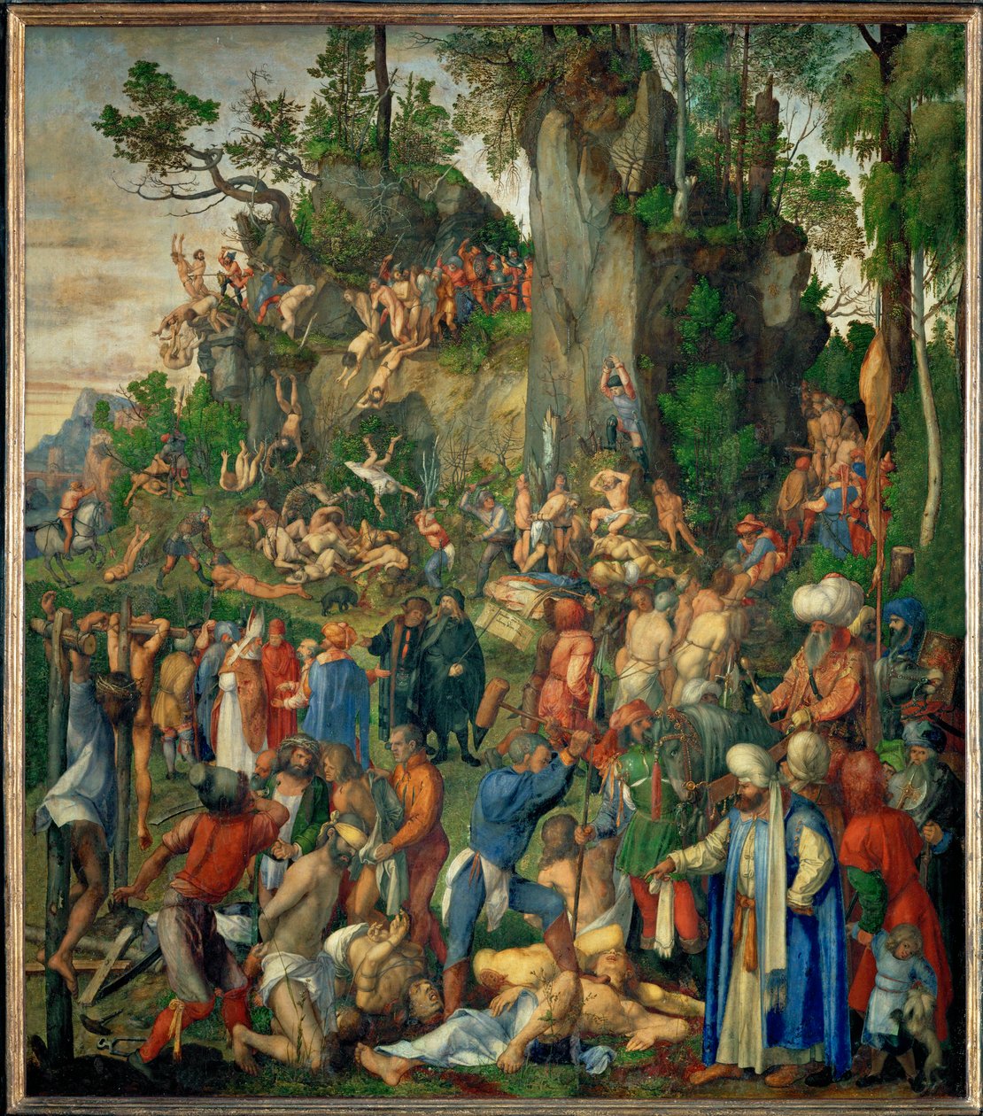 Kymmenentuhannen kristityn marttyyrikuolema tekijältä Albrecht Dürer or Duerer