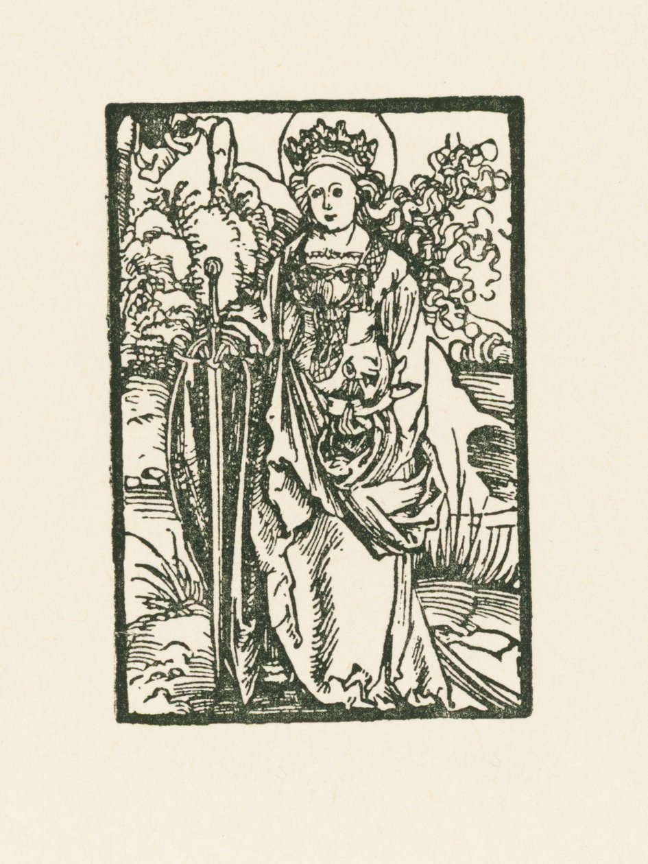 Pyhä Katariina tekijältä Albrecht Dürer or Duerer