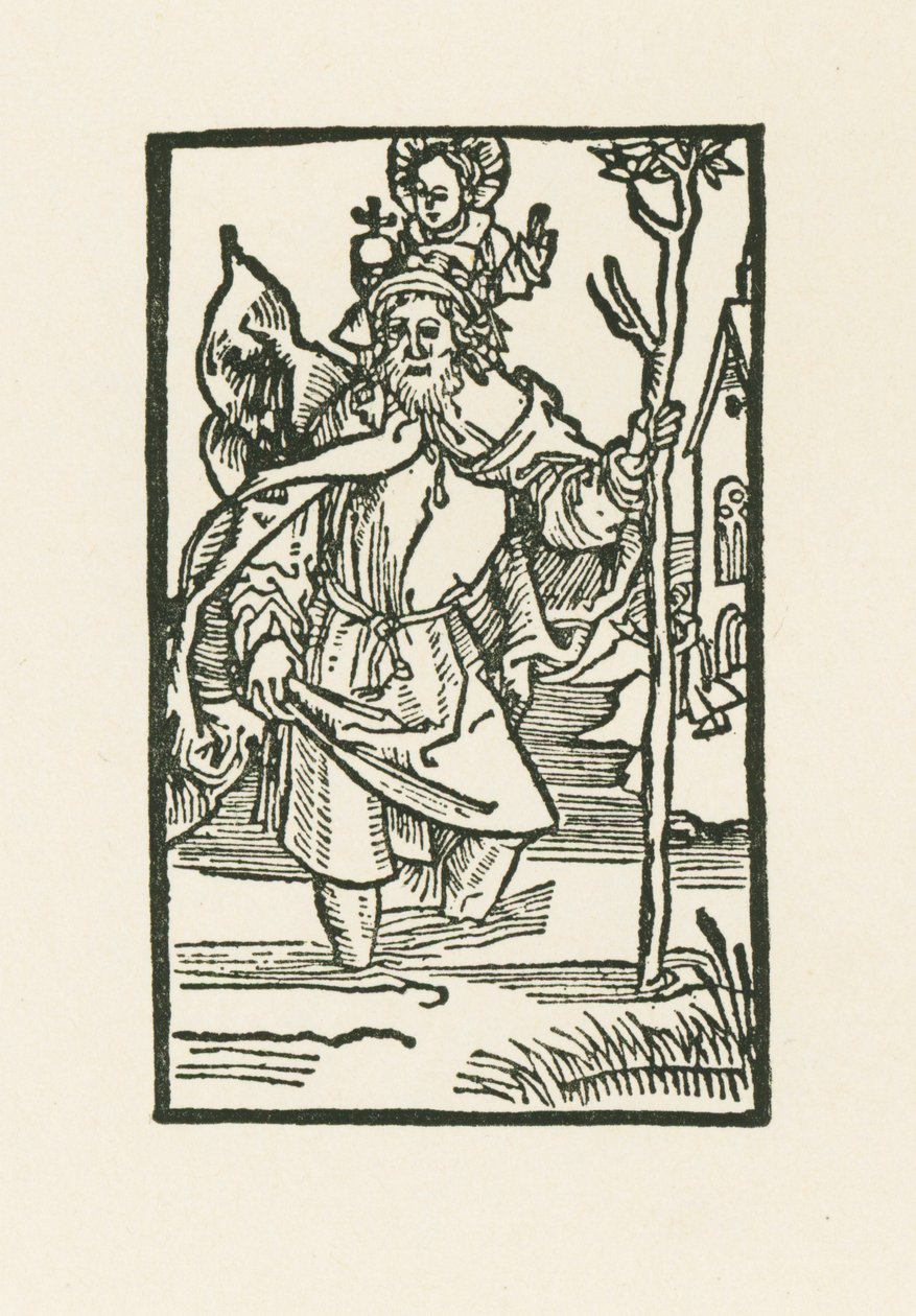 Saint Christopher tekijältä Albrecht Dürer or Duerer