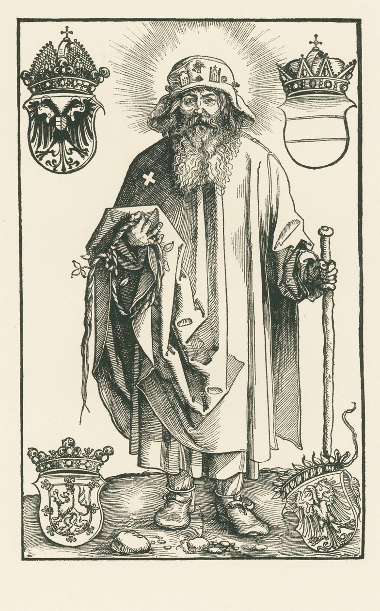 Pyhä Coloman pyhiinvaeltajana tekijältä Albrecht Dürer or Duerer