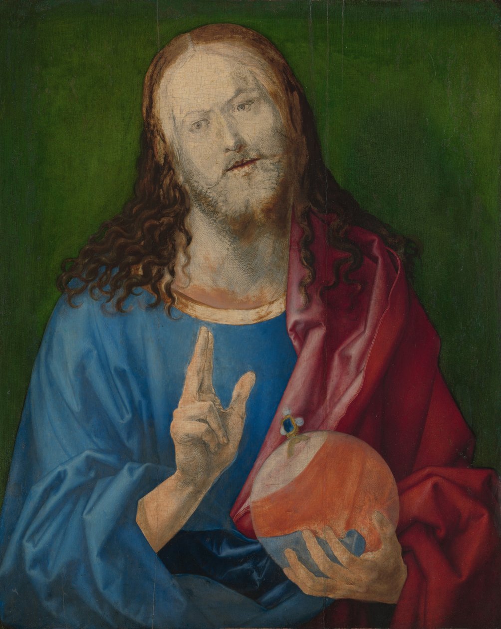 Salvator Mundi, n. 1505 (öljy lehmukseen) tekijältä Albrecht Dürer