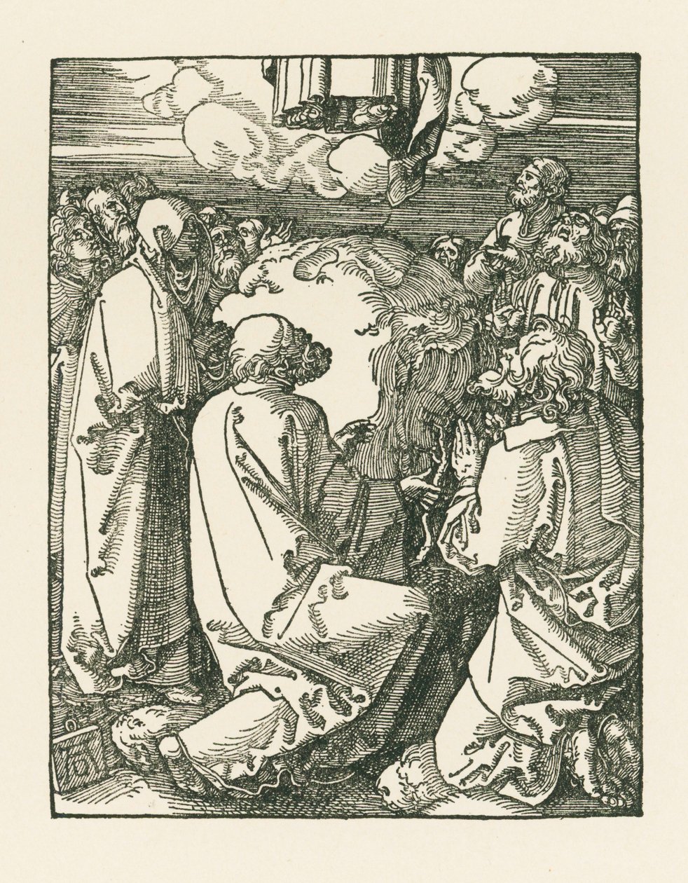 Ylösnousemus, noin 1510 (puupiirros) tekijältä Albrecht Dürer or Duerer