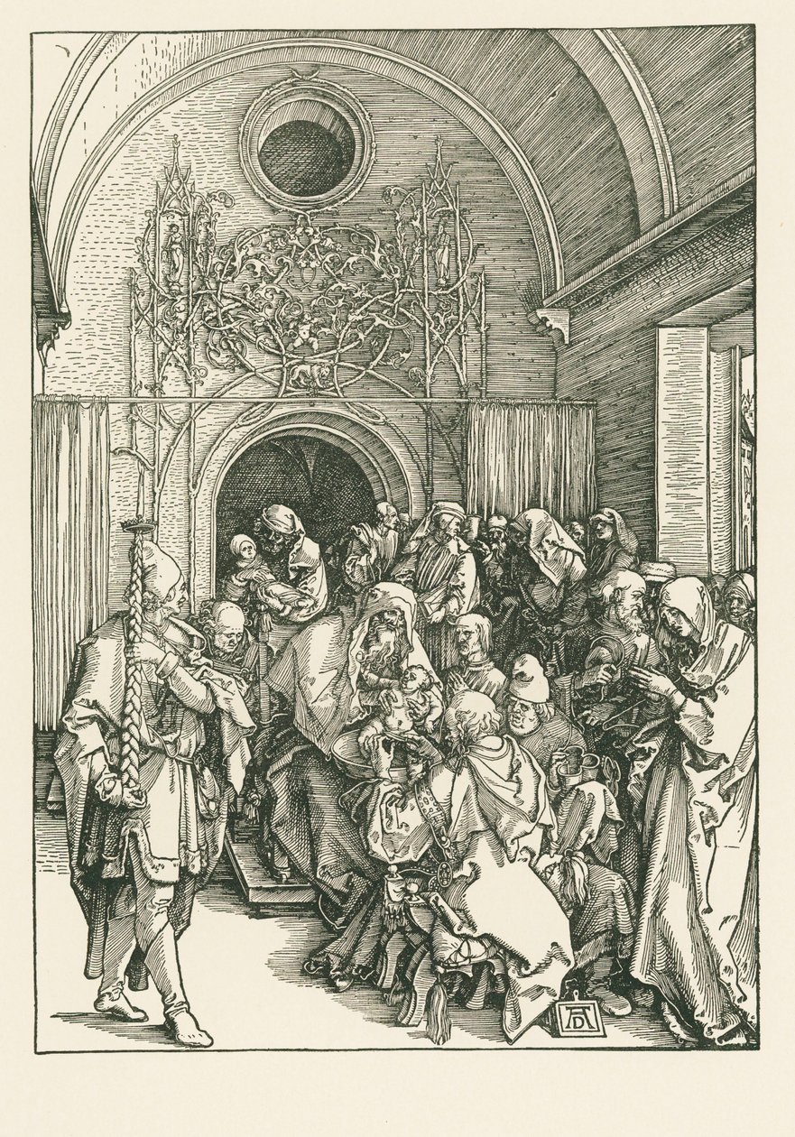 Kristuksen ympärileikkaus, noin 1504 (puupiirros). tekijältä Albrecht Dürer or Duerer