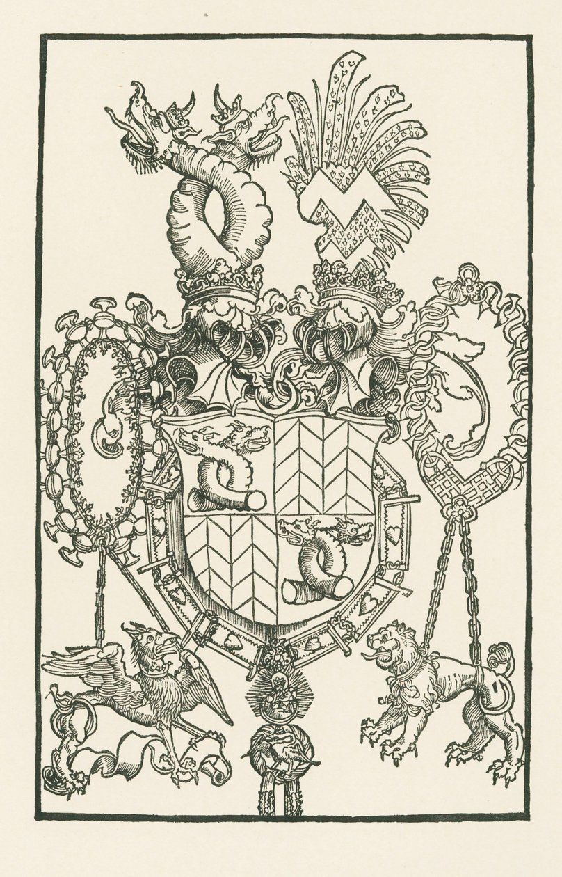 Florian Waldauf von Waldensteinin vaakuna tekijältä Albrecht Dürer or Duerer