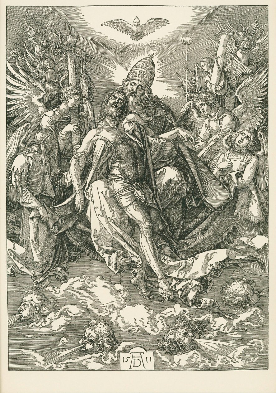 Pyhä kolminaisuus tekijältä Albrecht Dürer or Duerer