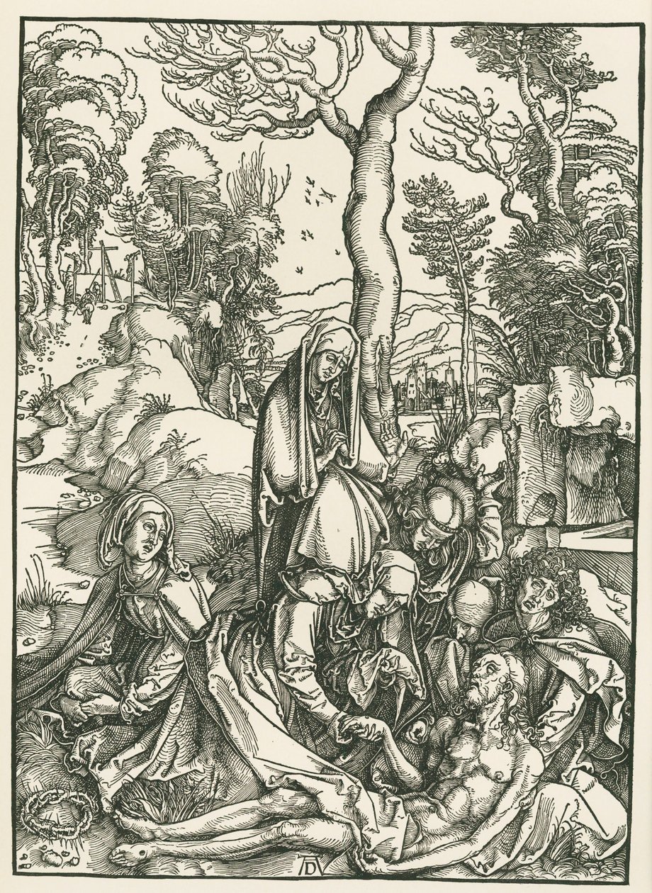 Valitusvirsi Kristuksen puolesta, noin 1498-99 (puupiirros). tekijältä Albrecht Dürer or Duerer