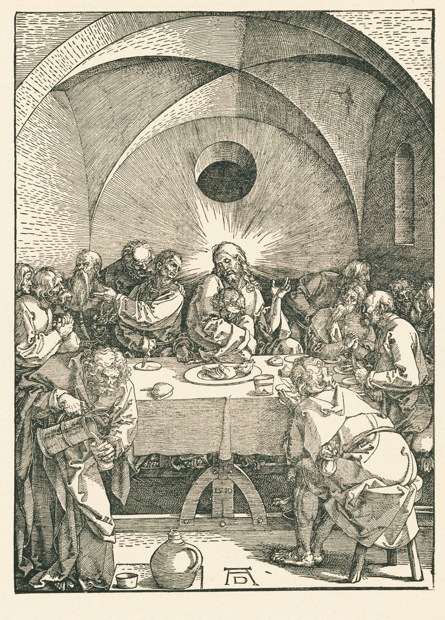 Viimeinen ehtoollinen tekijältä Albrecht Dürer or Duerer