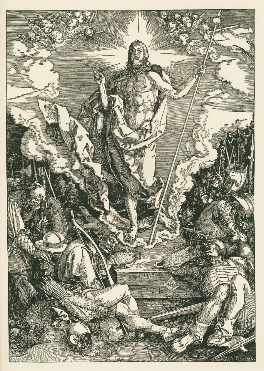 Kristuksen ylösnousemus tekijältä Albrecht Dürer or Duerer