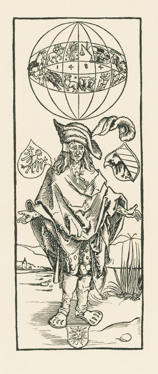 Syfilitic. 1496 (puupiirros) tekijältä Albrecht Dürer or Duerer