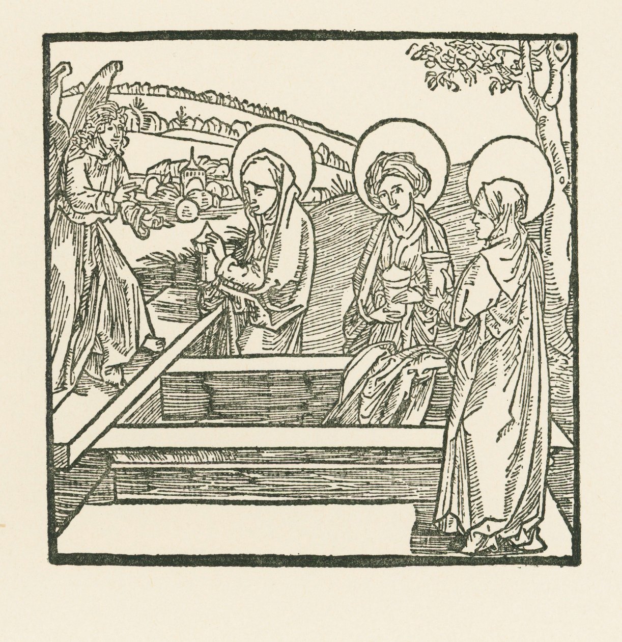 Kolme Mariaa Kristuksen haudalla tekijältä Albrecht Dürer or Duerer