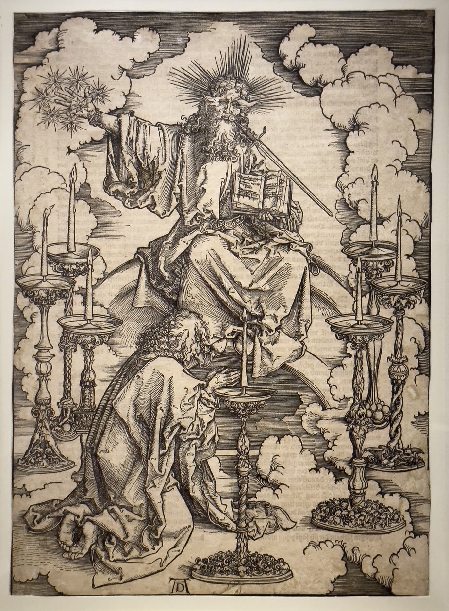 Visio 7 kynttilänjalassa tekijältä Albrecht Dürer or Duerer
