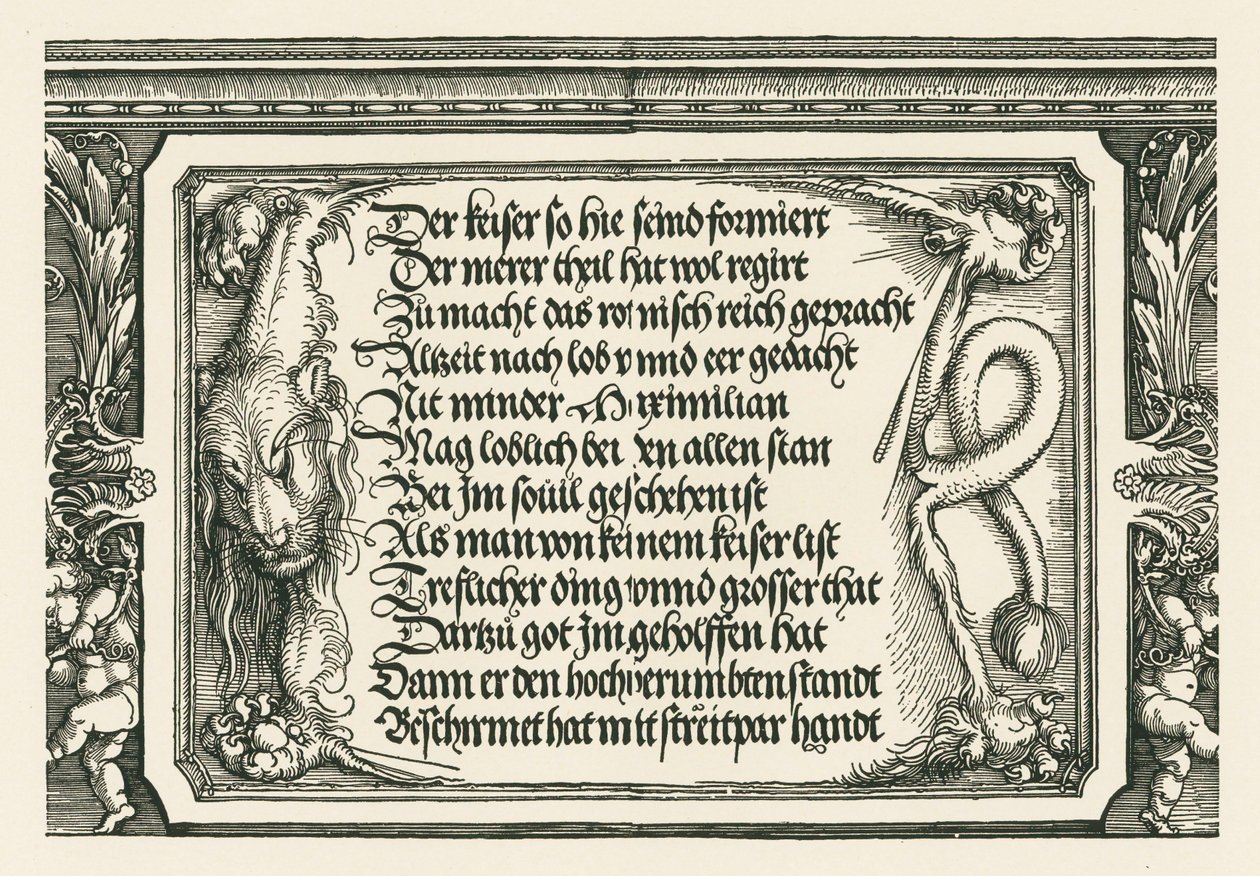 Riemukaari keisari Maximilian I:lle tekijältä Albrecht Dürer or Duerer