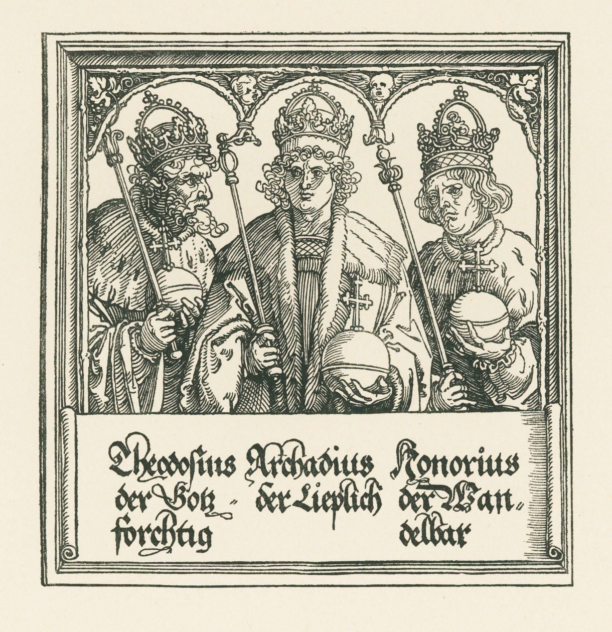 Riemukaari keisari Maximilian I:lle tekijältä Albrecht Dürer or Duerer