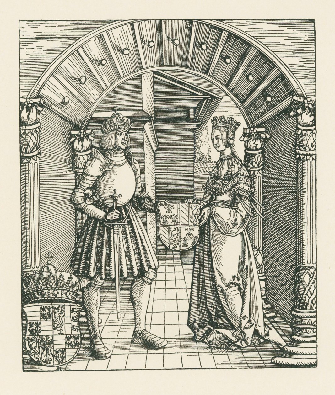 Riemukaari keisari Maximilian I:lle tekijältä Albrecht Dürer or Duerer