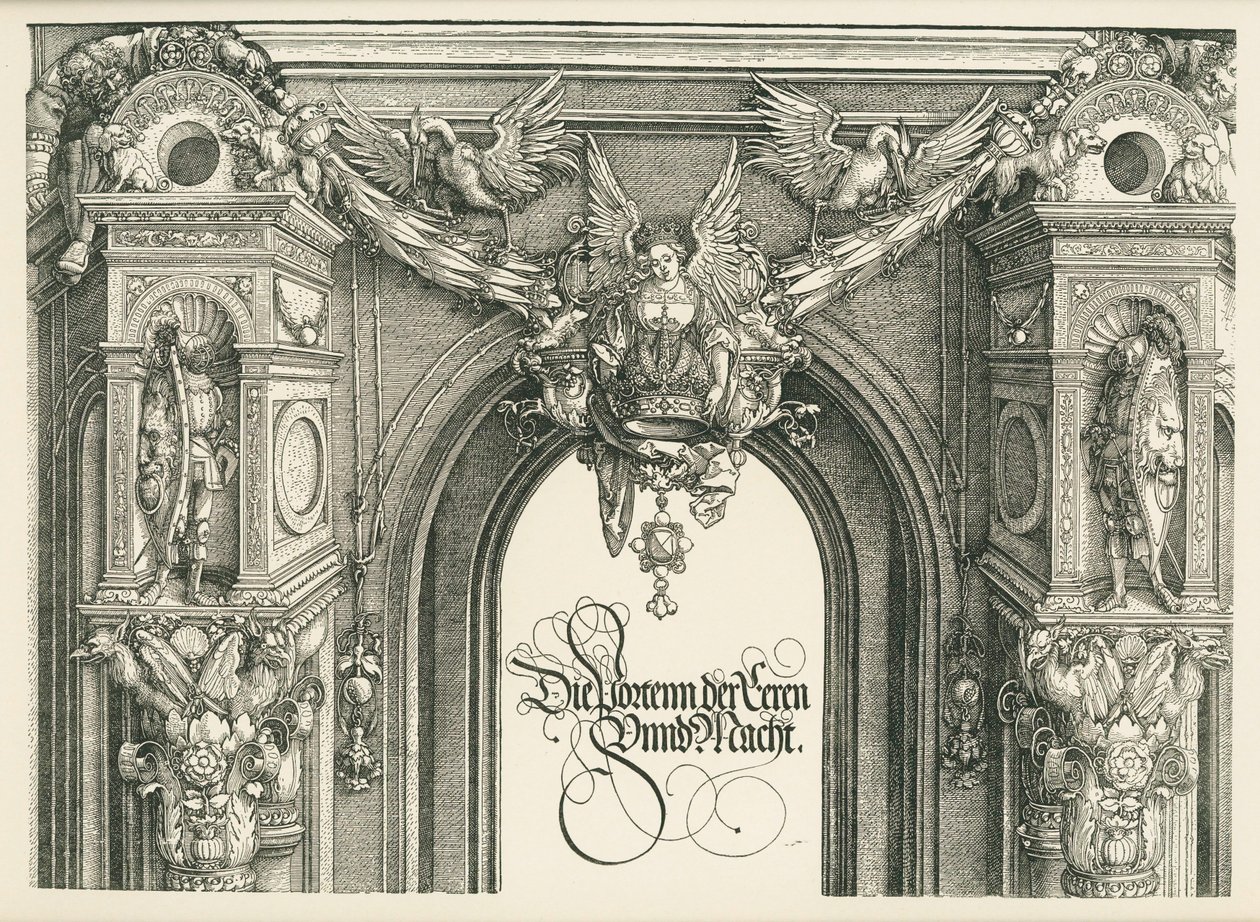 Riemukaari keisari Maximilian I:lle tekijältä Albrecht Dürer or Duerer