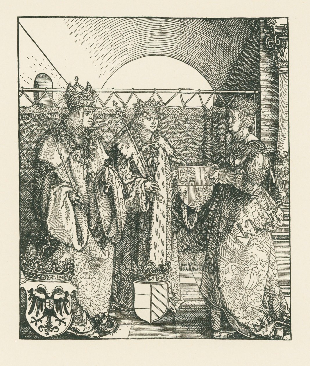 Riemukaari keisari Maximilian I:lle tekijältä Albrecht Dürer or Duerer