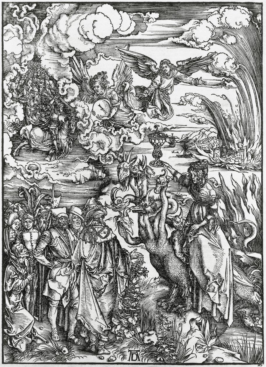 Babylonin huora, Apocalypse tekijältä Albrecht Dürer