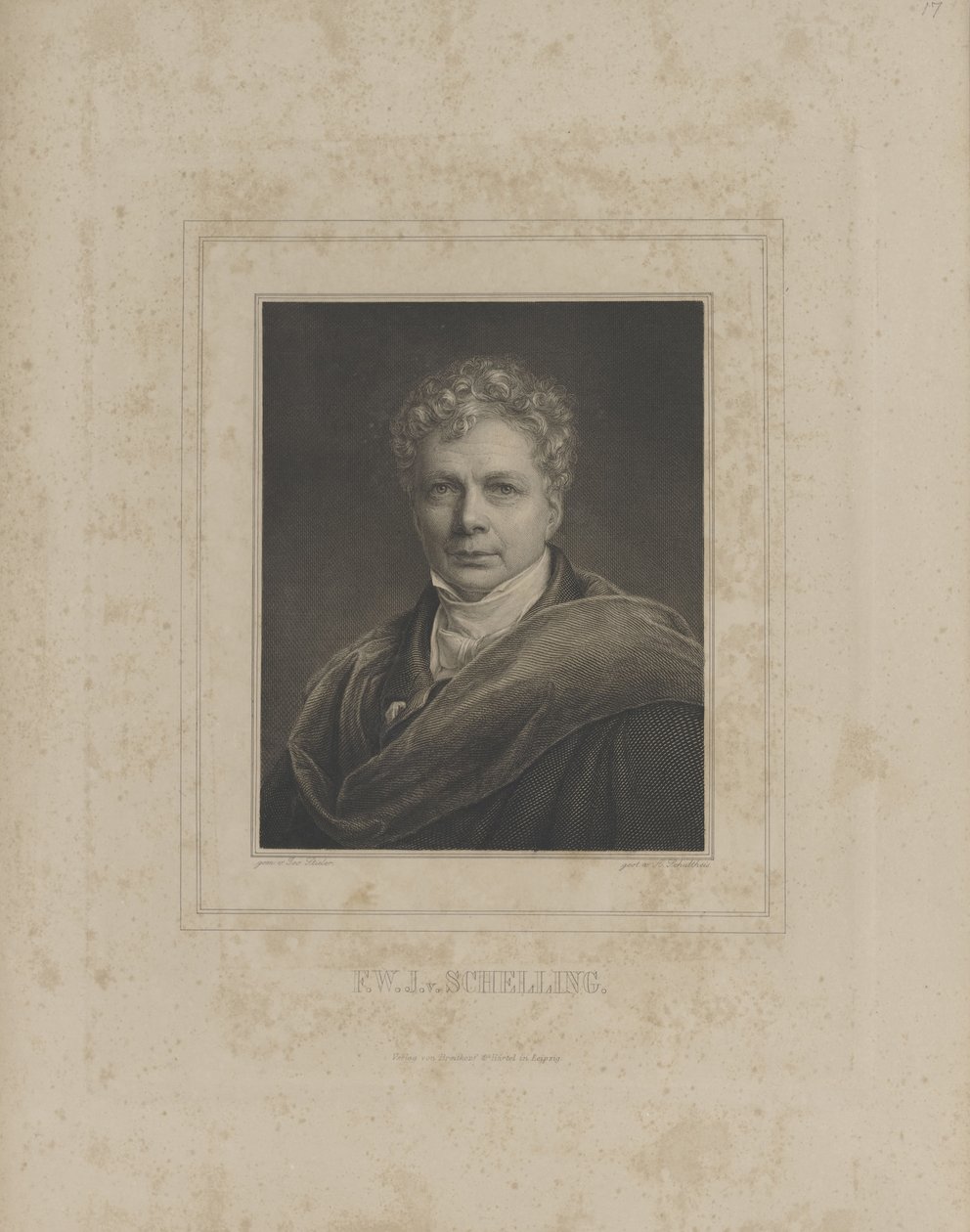 Friedrich Wilhelm Joseph Schelling 1775-1854, n. 1840. tekijältä Albrecht Fürchtegott Schultheiss