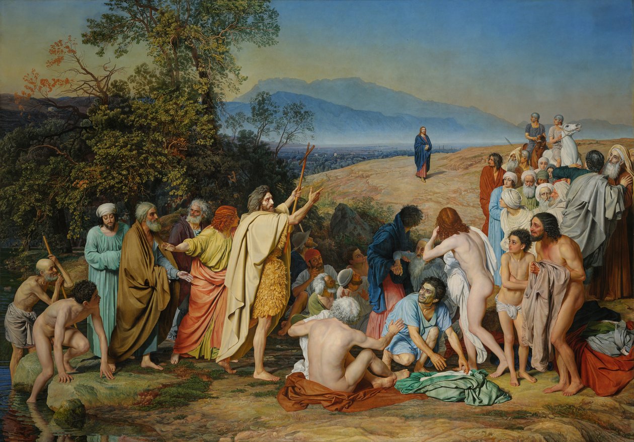 Kristuksen ilmestyminen kansalle (Messiaan ilmestyminen) (The Apparition of the Messiah) tekijältä Aleksander Ivanov