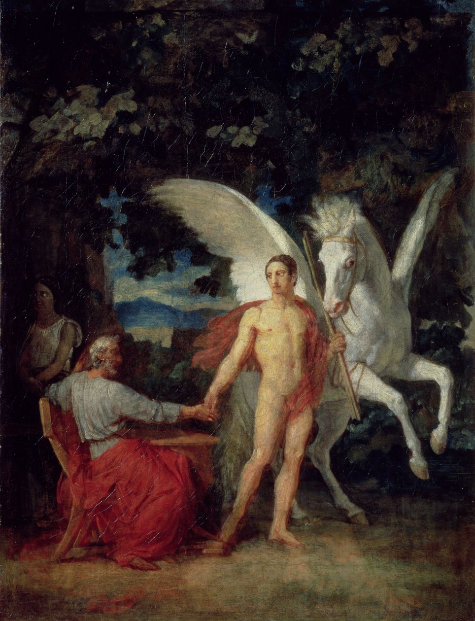 Bellerophon lähtee taistelemaan chimeraa vastaan, 1829 tekijältä Aleksandr Andreevich Ivanov