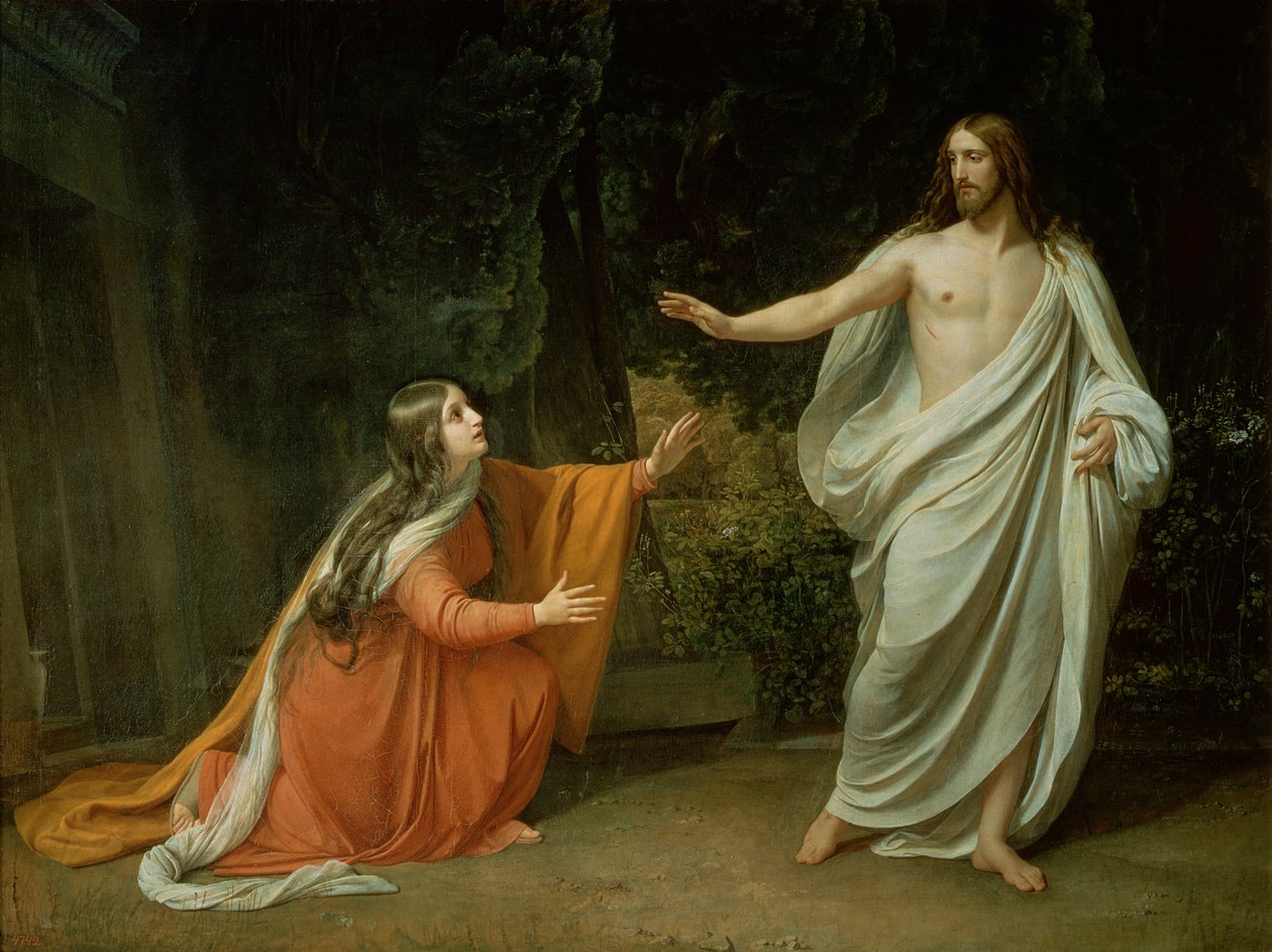 Kristuksen ilmestyminen Magdalan Marialle, 1835 tekijältä Aleksandr Andreevich Ivanov
