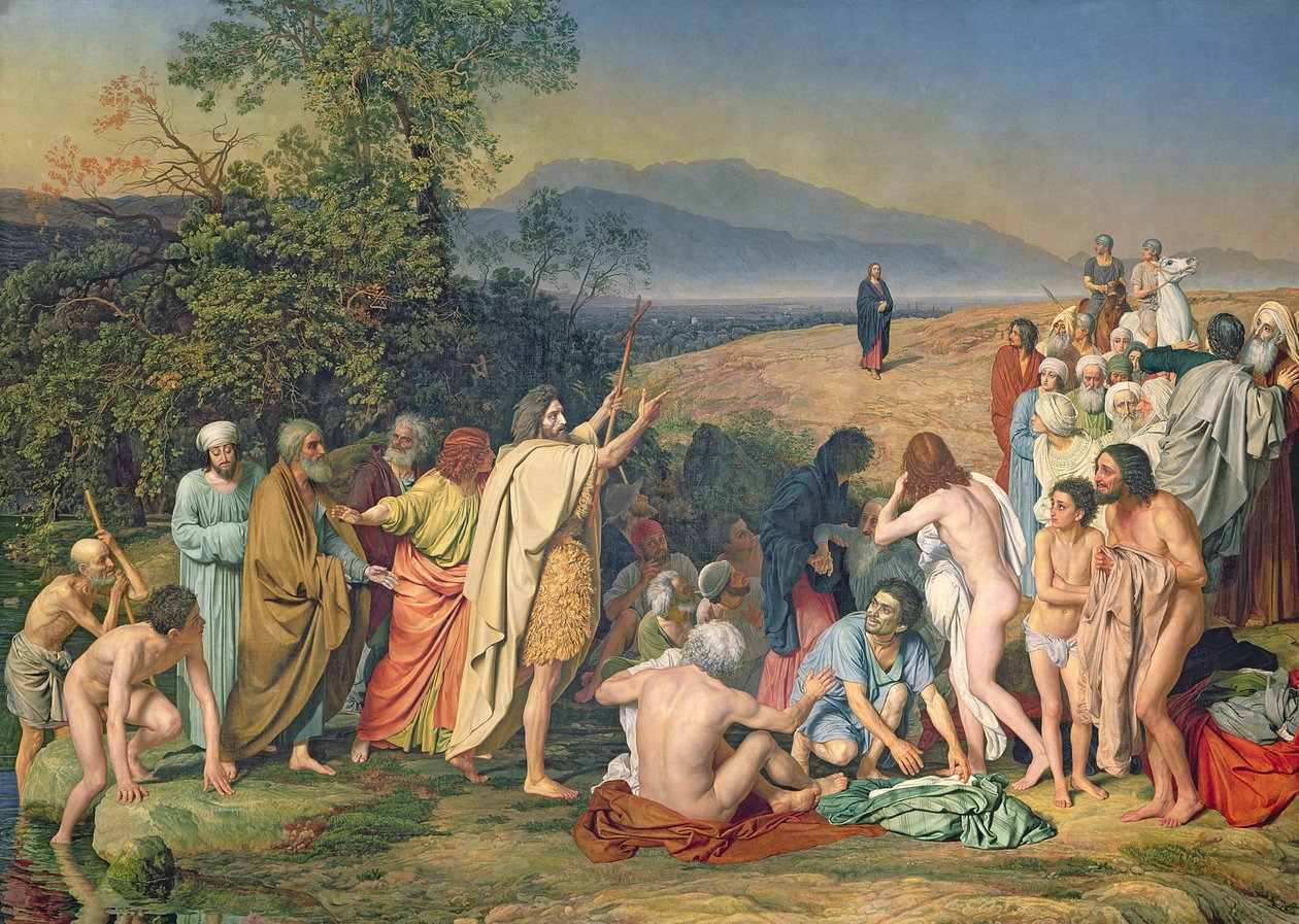 Kristuksen ilmestyminen kansalle (Messiaan ilmestyminen) 1837-57 tekijältä Aleksandr Andreevich Ivanov