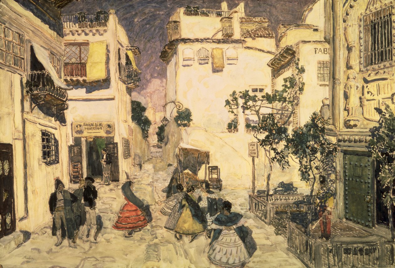 Katu Sevillassa, luonnos Bizet