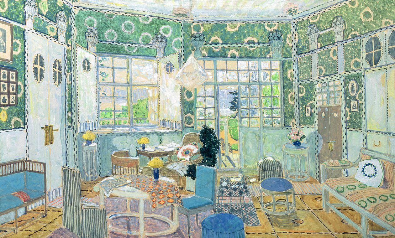 Lavastus Ibsenin näytelmään "Little Eyolf", 1907 (wc pahville) tekijältä Aleksandr Jakovlevic Golovin