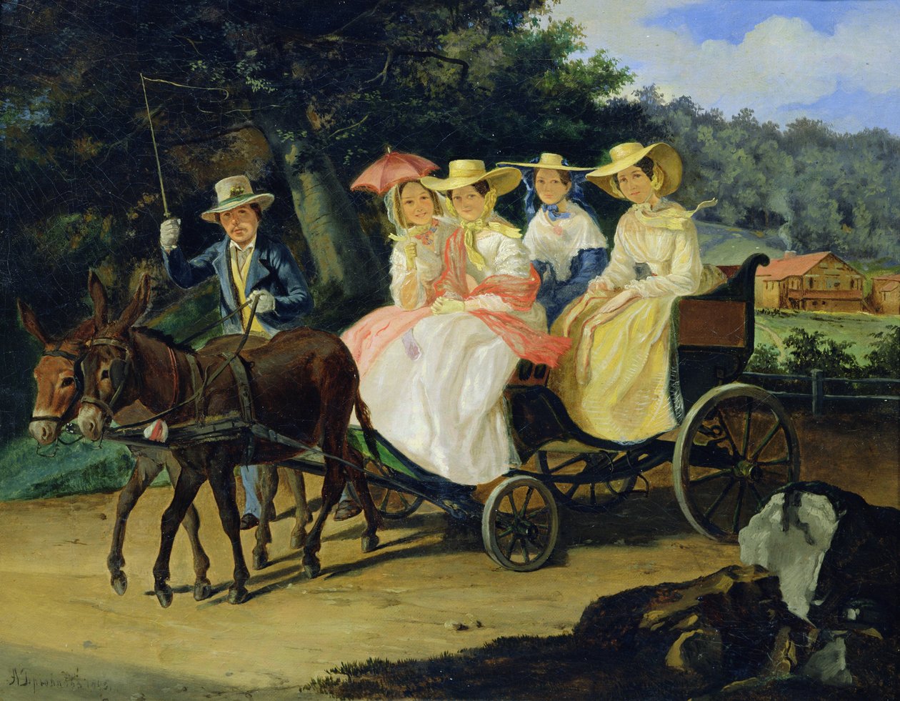Juoksu, 1845-46 tekijältä Aleksandr Pavlovich Bryullov