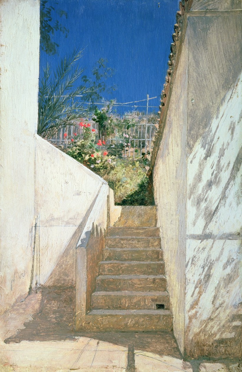 Steps in a Garden, Algeria, 1883 tekijältä Aleksandr Pavlovich Bryullov
