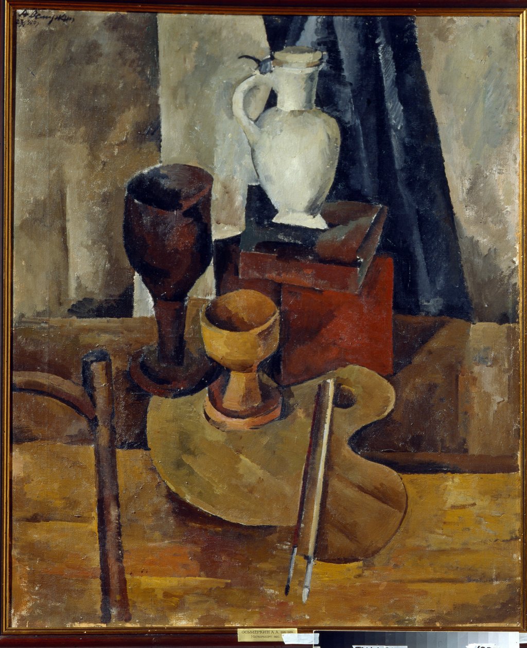 Still Life paletin kanssa tekijältä Aleksandr Aleksandrovich Osmerkin