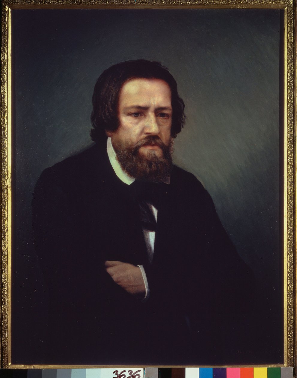 Taiteilija Aleksandr Ivanovin (1806-1858) muotokuva. Sergei Petrovitš Postnikovin (1825-1880) maalaus öljy kankaalle. 1800-luvun venäläinen taide. Valtion Tretjakovin galleria, Moskova. tekijältä Aleksandr Andreevich Ivanov