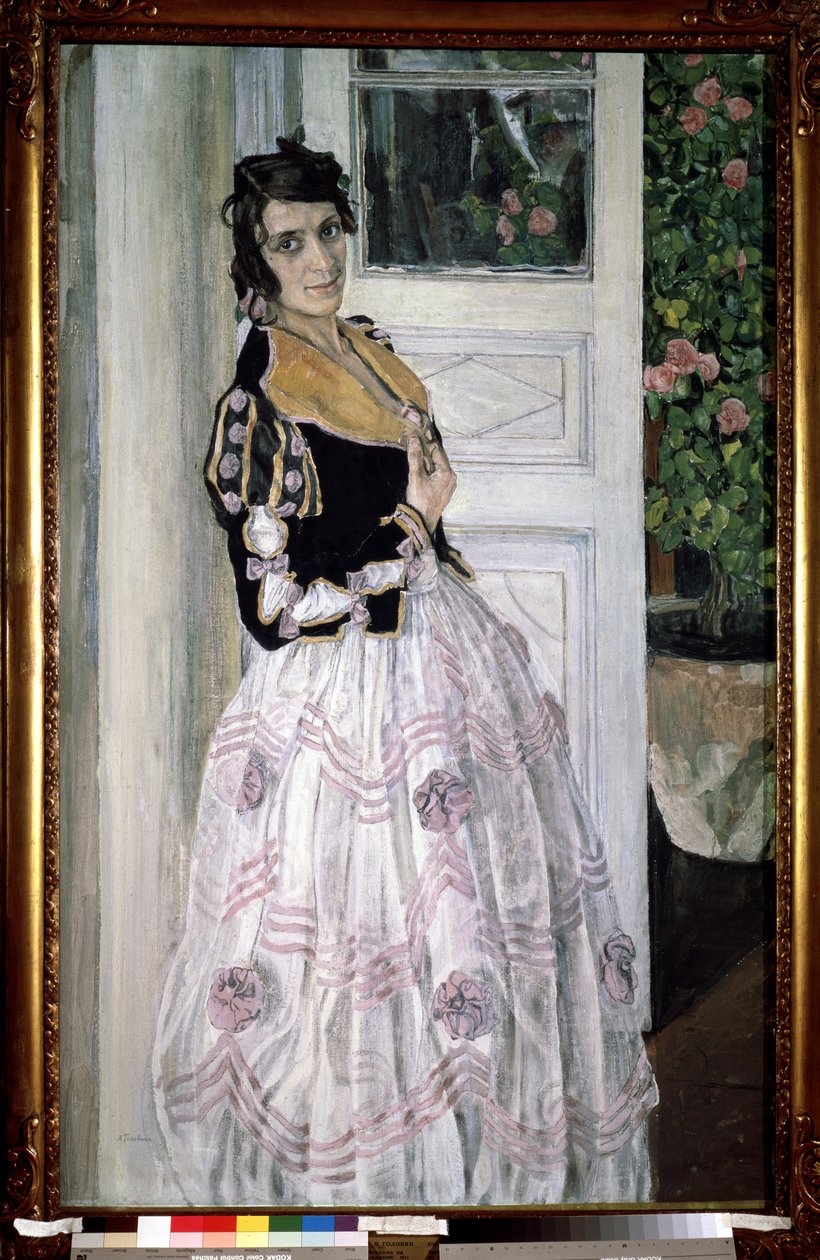 "Nuori espanjalainen nainen parvekkeella" maalaus Alexander Yakovlevich Golovin (Alexander Golovin) (1863-1930) 1911 Venäjän valtionmuseo, Pietari tekijältä Aleksandr Jakovlevic Golovin