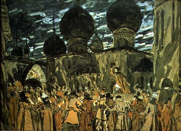Lavastus teatteriesitykseen, 1901 tekijältä Aleksandr Jakovlevic Golovin