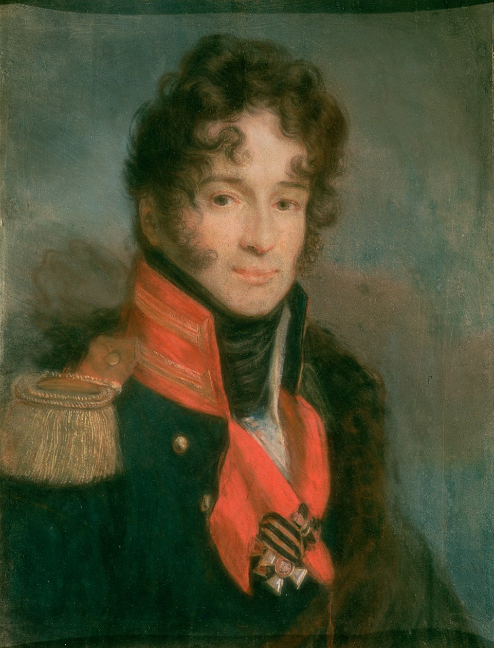 Pjotr Aleksandrovitš Chicherinin (1778-1845) muotokuva 1809-12 (pastelli pergamentille) tekijältä Aleksei Gavrilovich Venetsianov