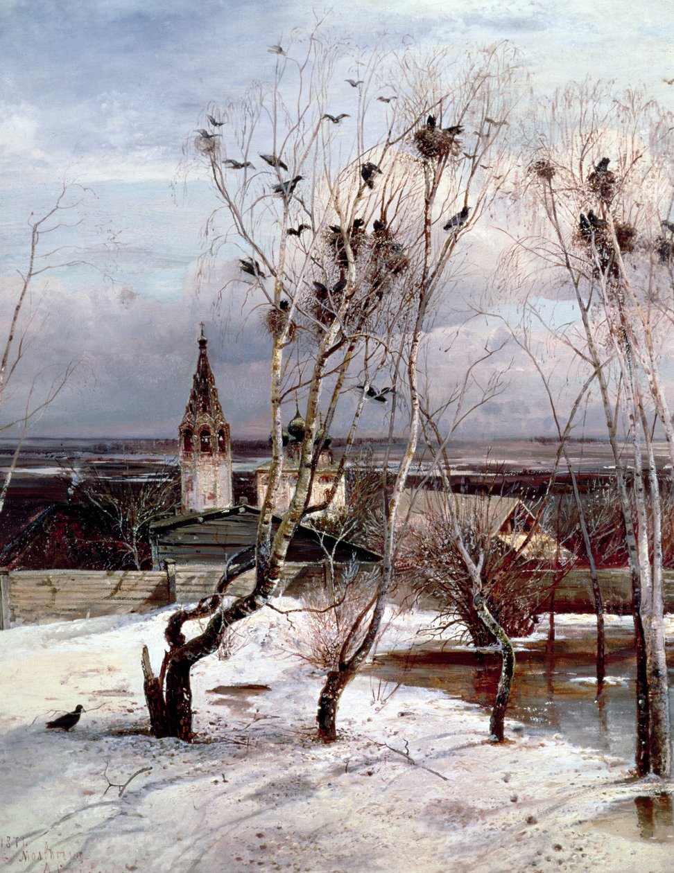 Rooks on palannut, 1871 tekijältä Alexei Kondratjewitsch Sawrassow