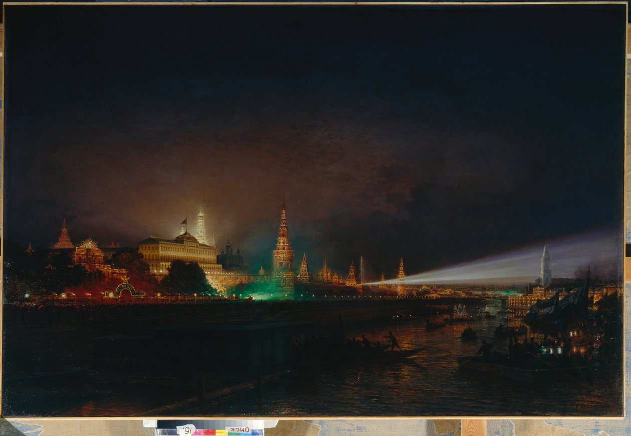 Kremlin valaistus, 1883 tekijältä Aleksei Petrovich Bogolyubov