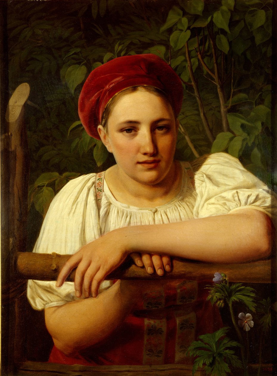 Tverin alueen talonpoikatyttö, 1840 tekijältä Aleksei Gavrilovich Venetsianov