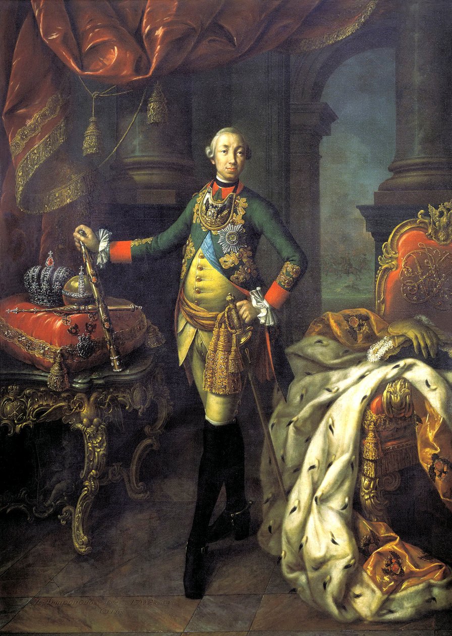 "Tsaari Pietari III:n muotokuva", 1762. tekijältä Aleksei Petrovich Antropov