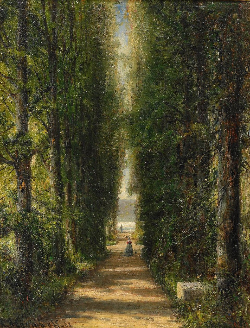 The Avenue, 1867 tekijältä Aleksei Petrovich Bogolyubov