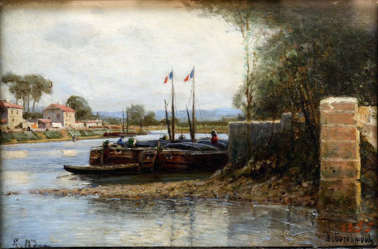Aatamin saaren kaupunki - Adamin saari, kirjoittanut Aleksei Petrovitš Bogolyubov (Bogoliubov tai Bogolioubov) (1824-1896) tekijältä Aleksei Petrovich Bogolyubov