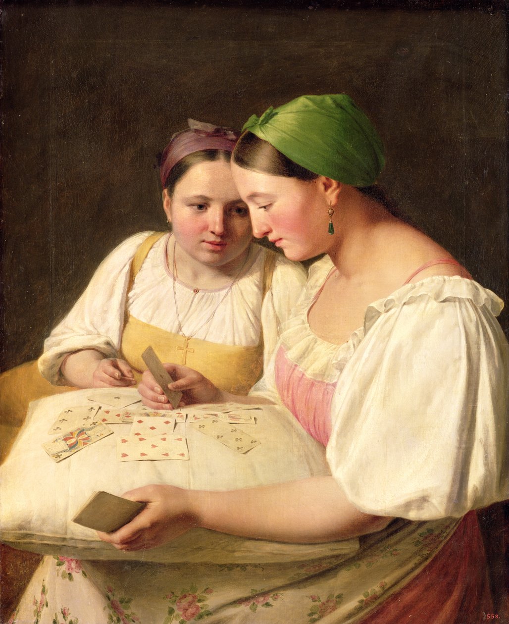 Ennustaminen, 1842 tekijältä Aleksei Gavrilovich Venetsianov