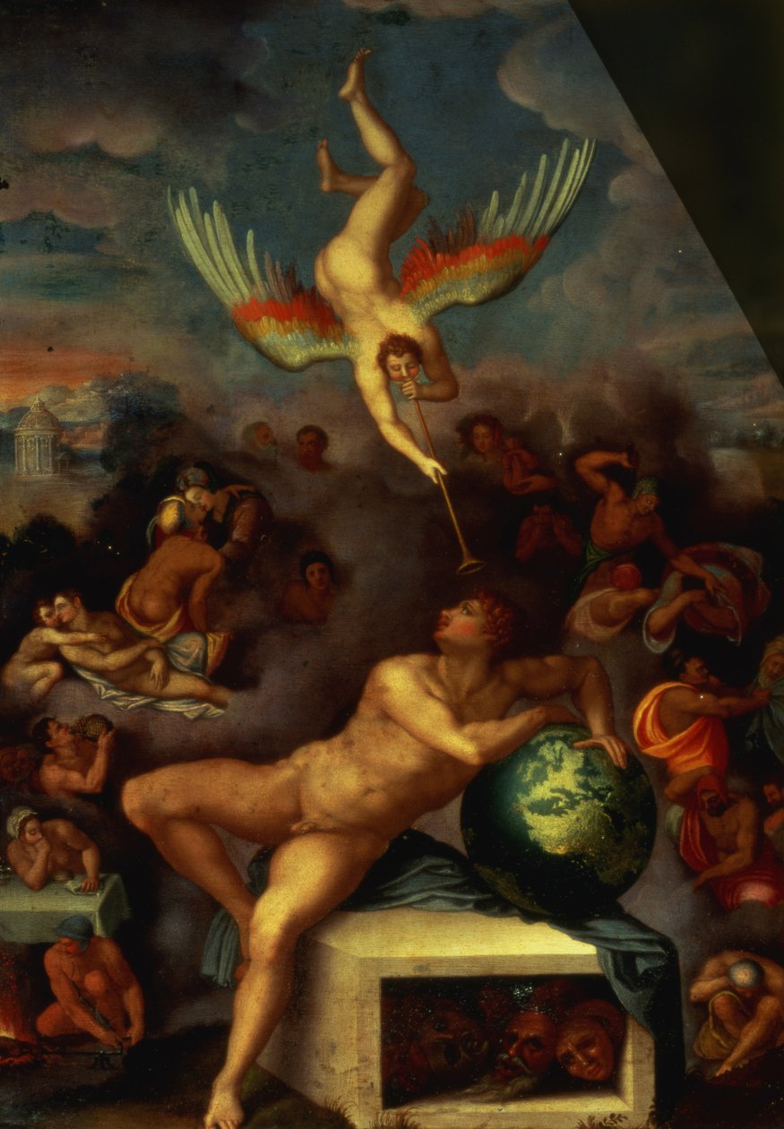 Elämän allegoria (öljy kuparilla) tekijältä Alessandro Allori