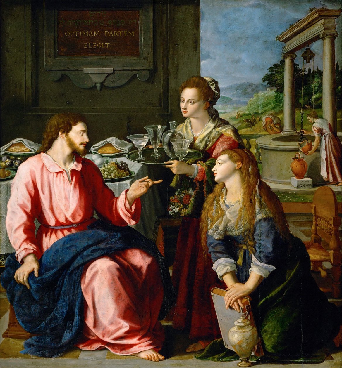 Christus bei Maria ja Martha tekijältä Alessandro Allori
