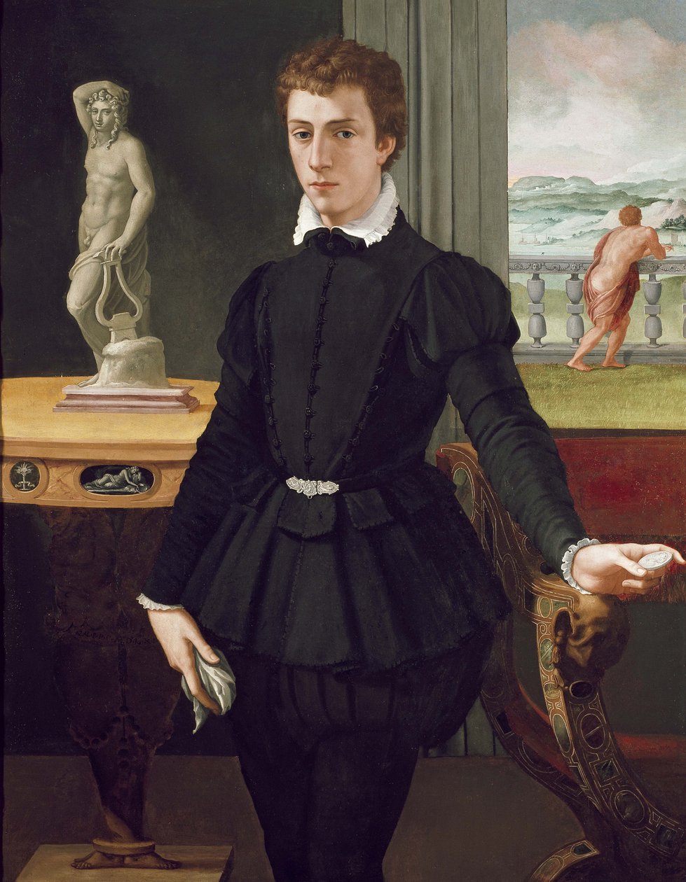 Nuoren miehen muotokuva, post 1560 tekijältä Alessandro Allori