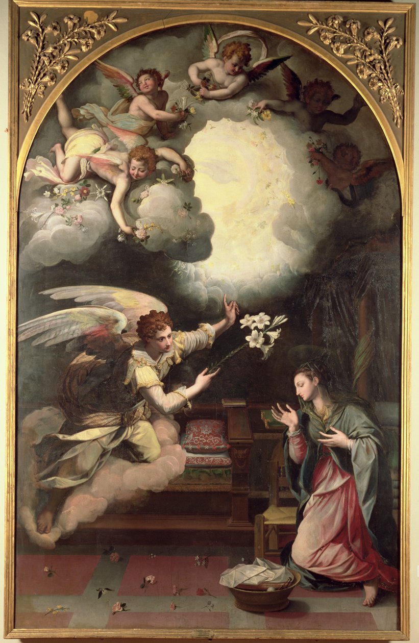 Ilmoitus, 1579 tekijältä Alessandro Allori