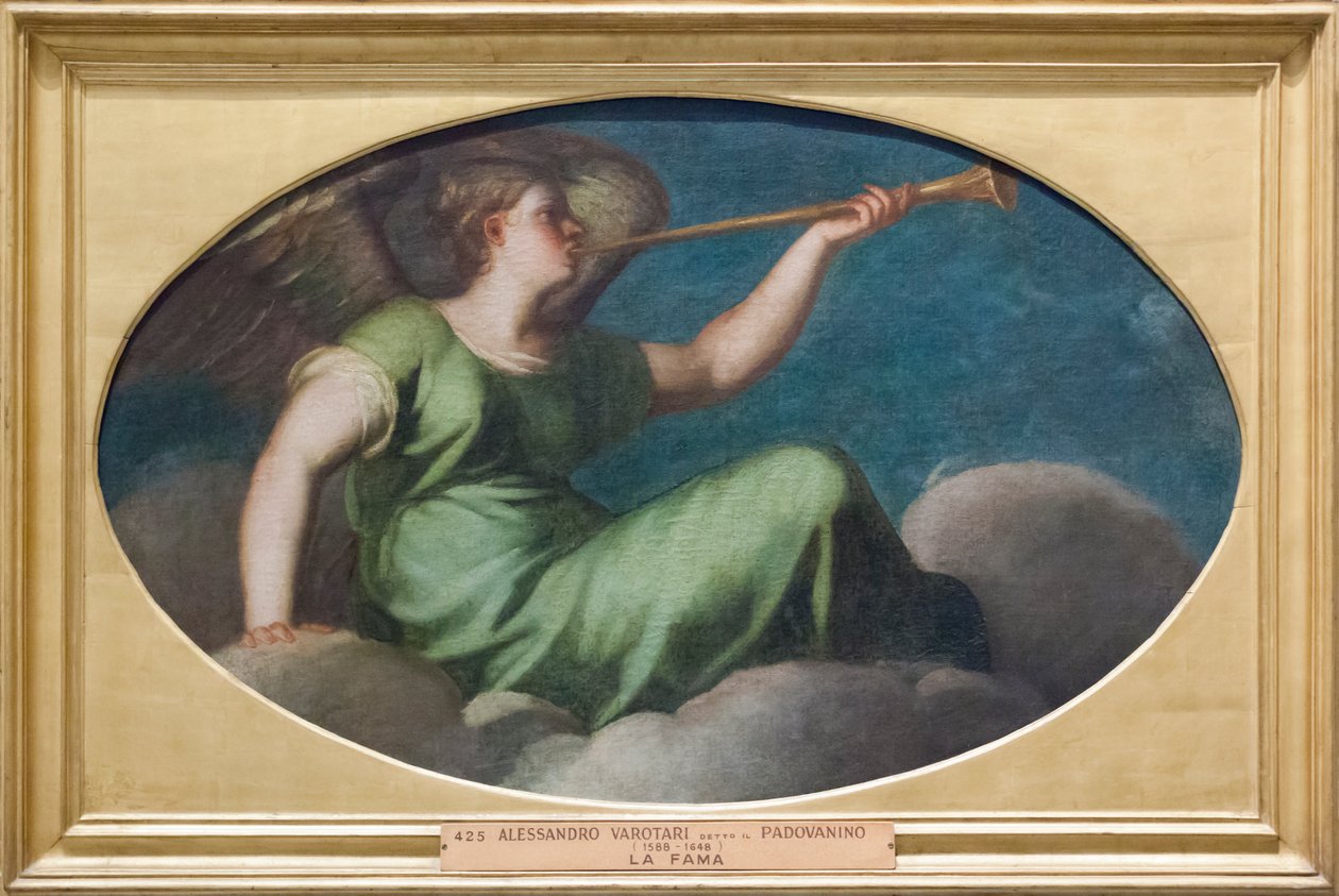 Fame (öljy kankaalle) tekijältä Alessandro (1588 1648) Varotari