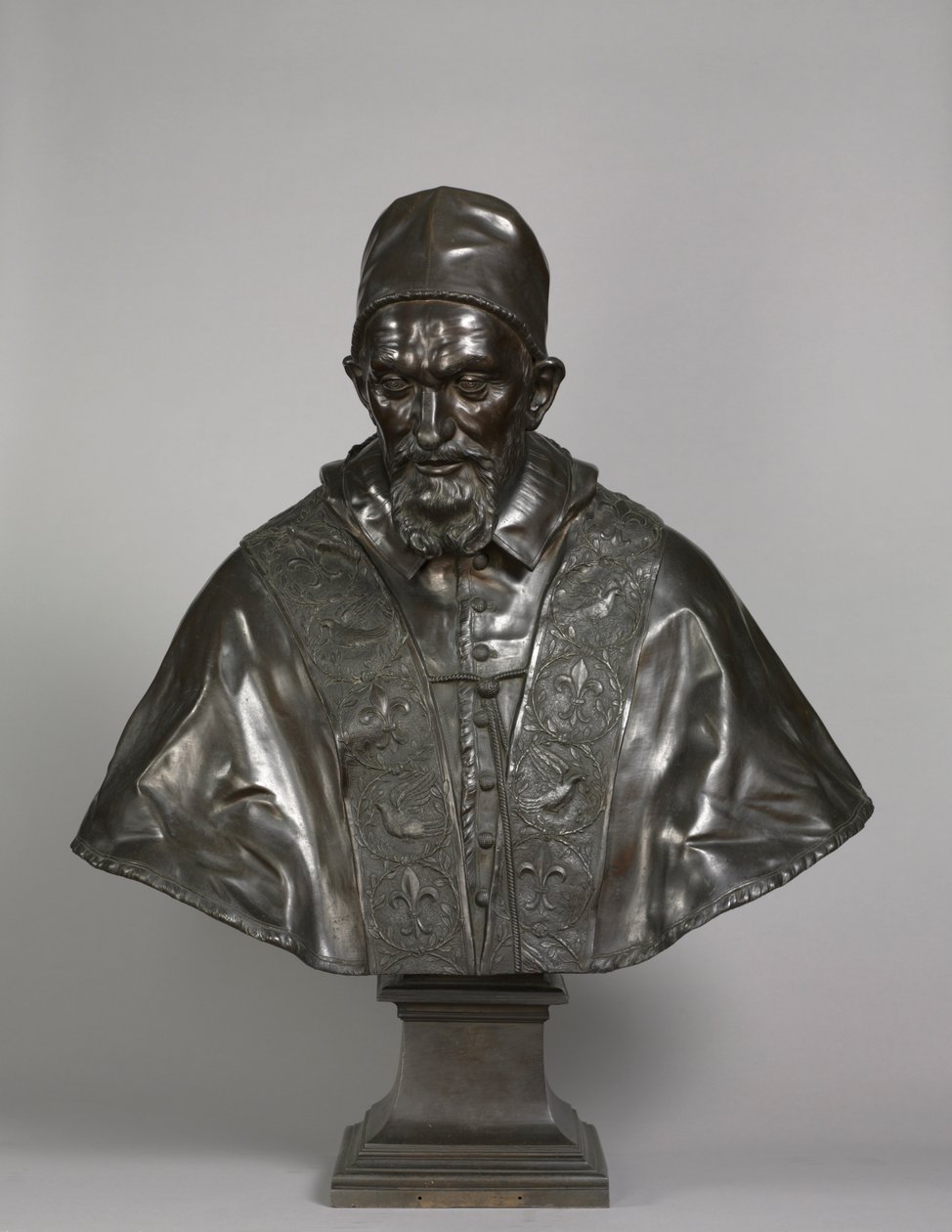 Paavi Innocentius X Pamphilin muotokuva, suunniteltu 1647-1648, valettu 1650-1700. tekijältä Alessandro Algardi