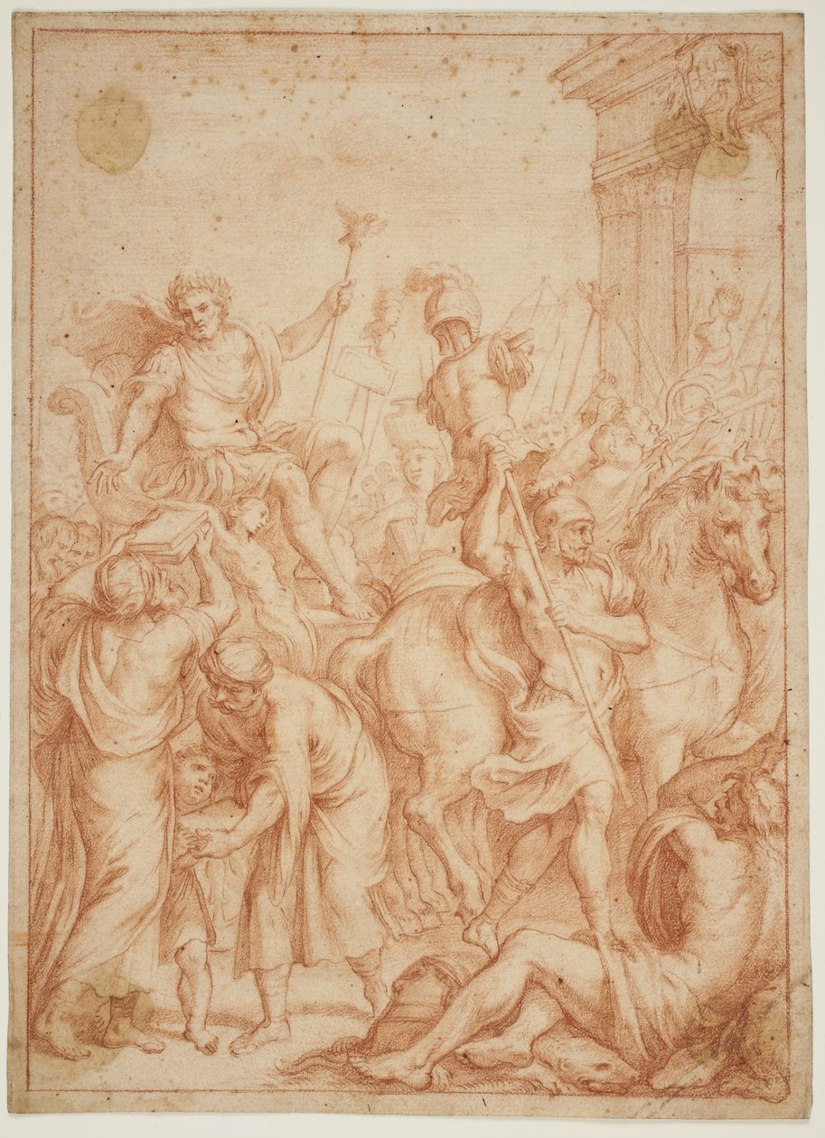 Roomalaisen soturin voitto; allegoria Camillo Pamphiljin kunniaksi tekijältä Alessandro Algardi